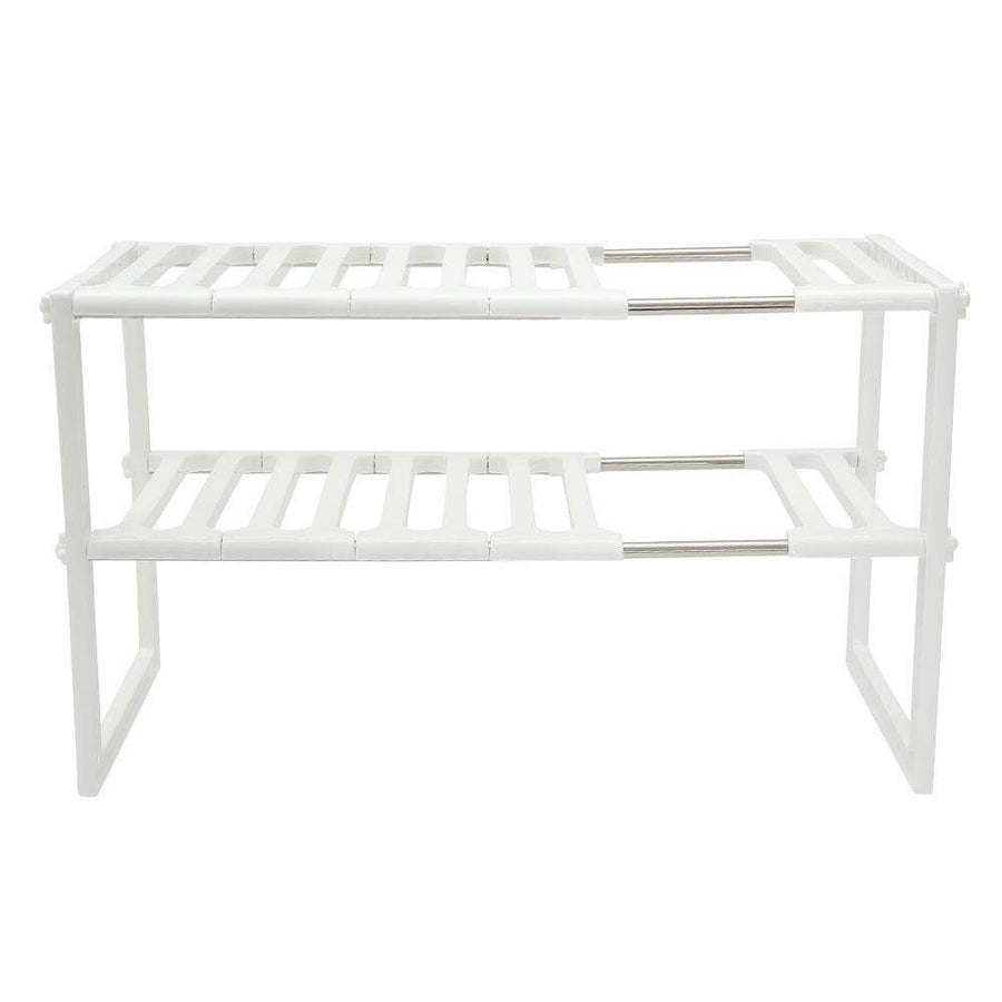 Adjustable Double Layer Kitchen Dish Storage Rack - Image 15