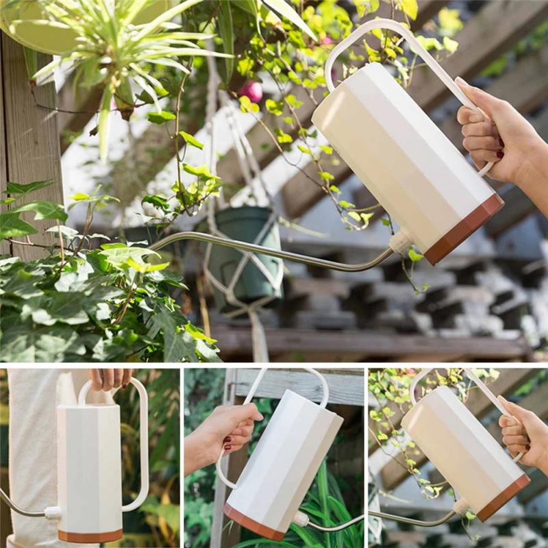 Elegant Geometric Gooseneck Plant Watering Can - Image 3