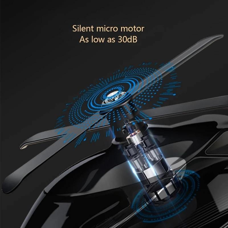 Solar Powered Rotating Helicopter Car Air Freshener - Image 1