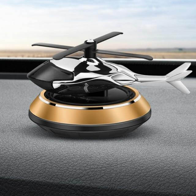 Solar Powered Rotating Helicopter Car Air Freshener - Image 4