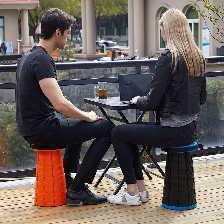 Foldable Retractable Travel Hiking Stool - Image 4
