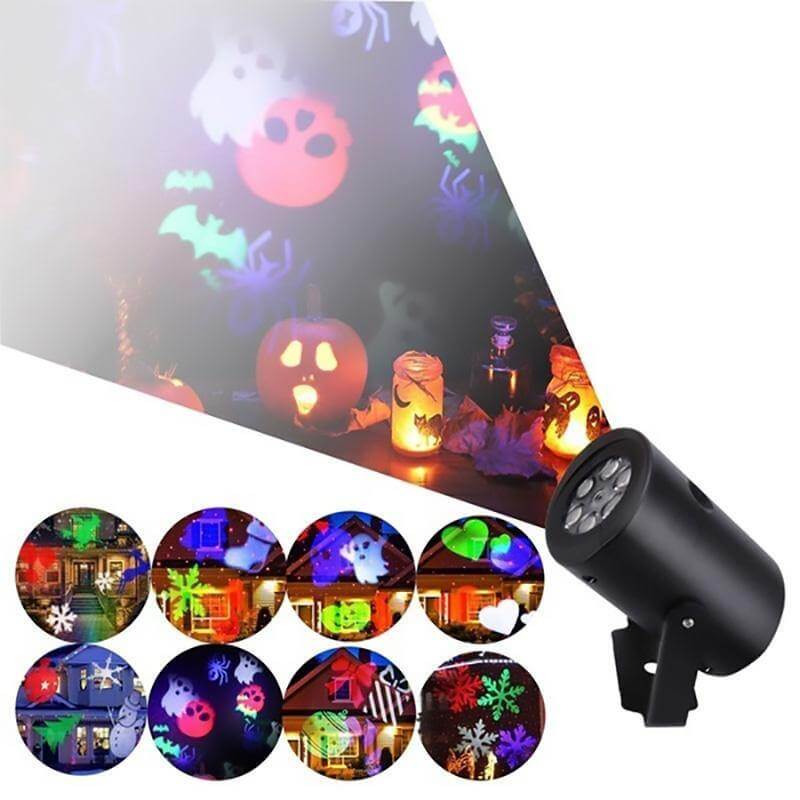 LED Halloween Decoration Landscape House Projector - Image 0