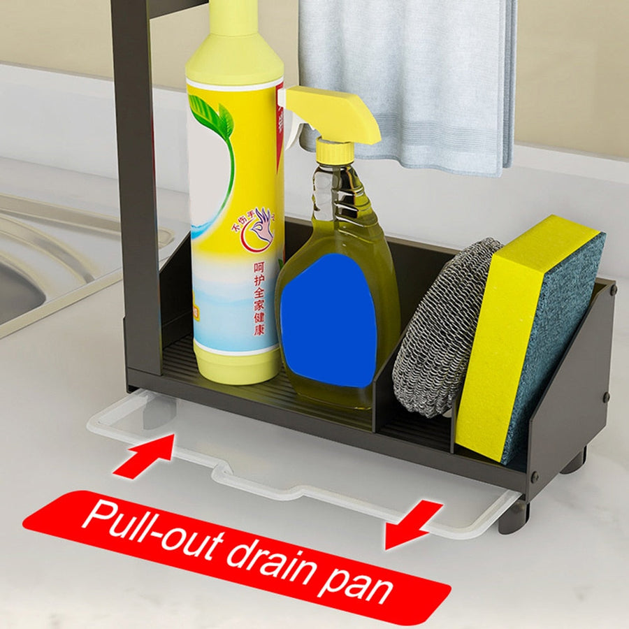 Non-Slip Kitchen Sink Storage Rack Drainer - Image 1