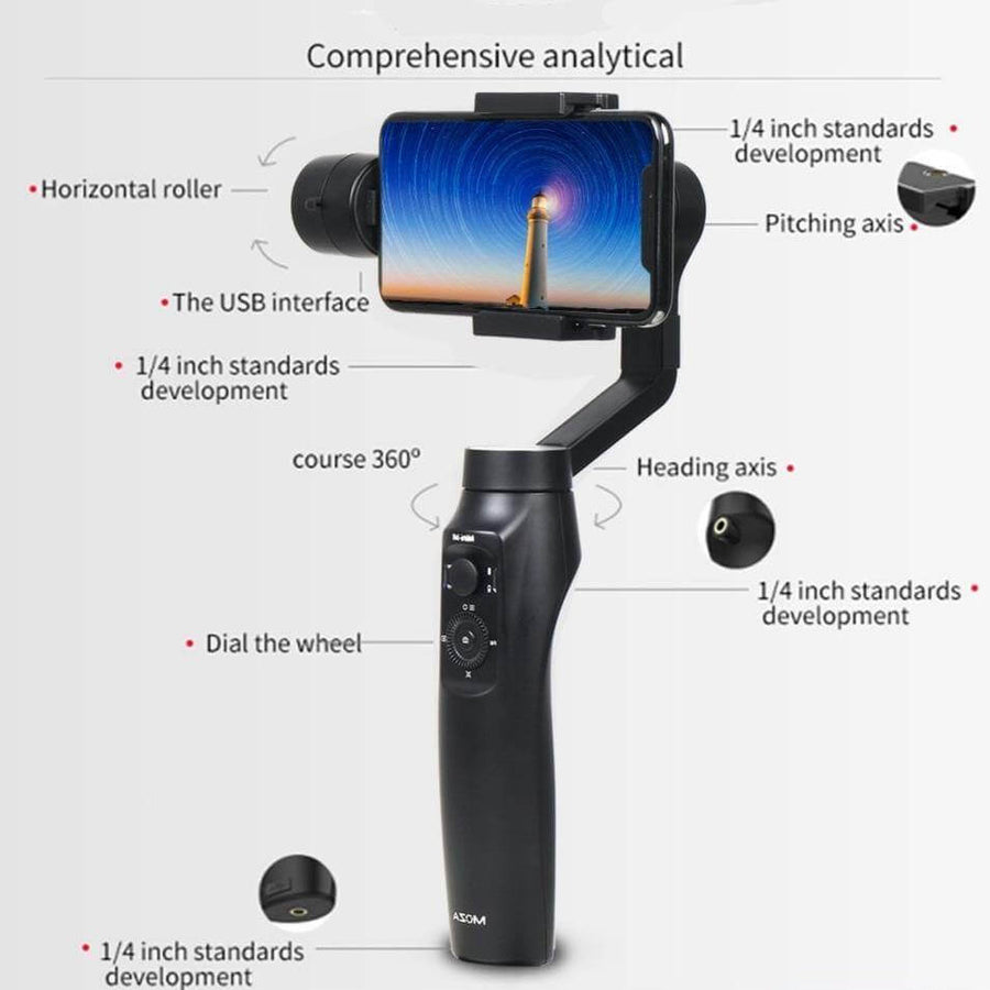 Smartphone Action Easy Portable Gimbal Stabilizer - Image 3