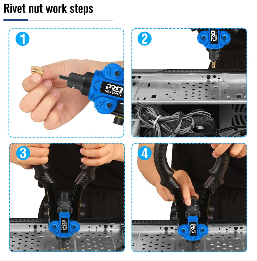 3in1 Hand Rivet Nut Tool Set - Image 4