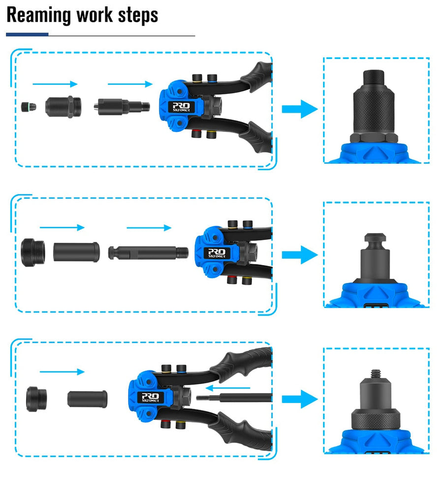 3in1 Hand Rivet Nut Tool Set - Image 7