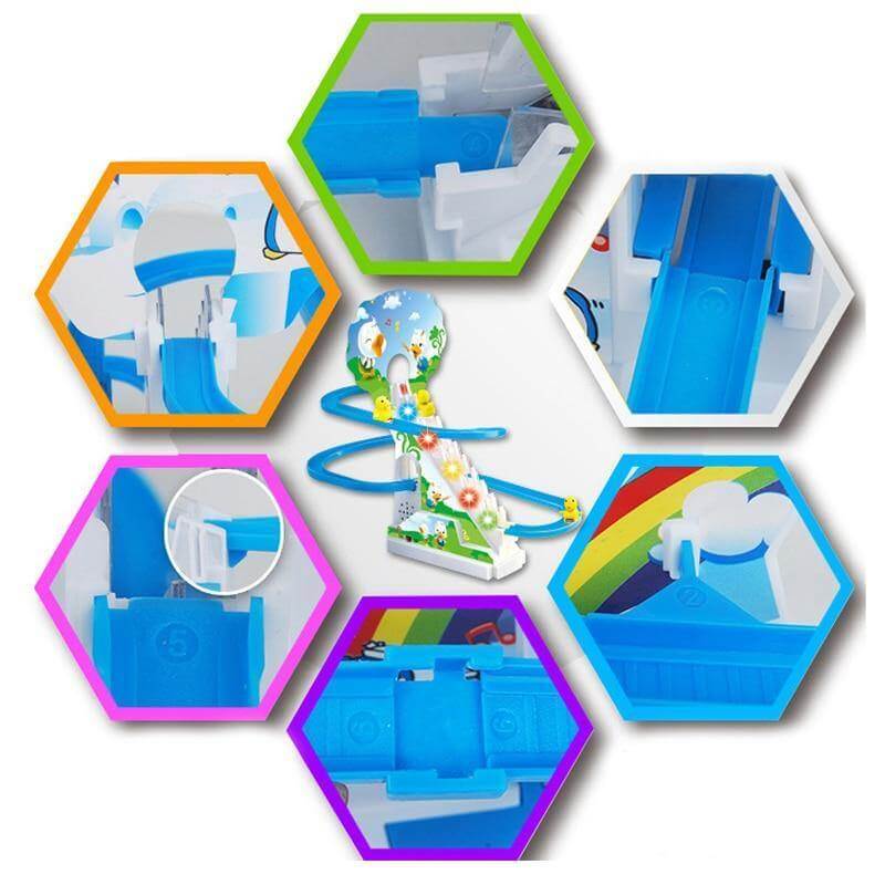 Electric Rail Stair Climbing Fun Kid Toy Set - Image 7