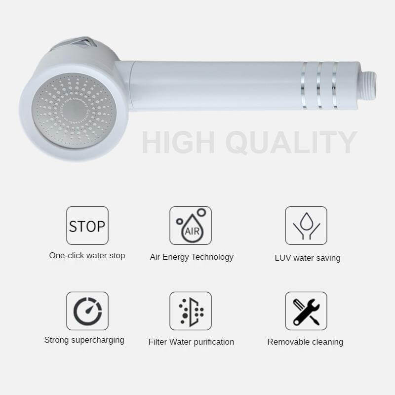 High-pressure Back Rubber Shower Head - Image 4