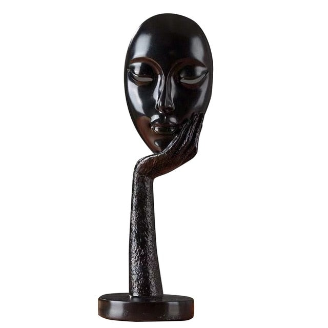 Modern Abstract Human Face Art Statue - Image 7