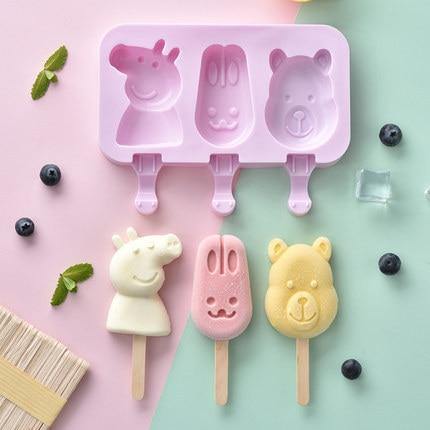 Silicone Cartoon Homemade Ice Cream Molds - Image 11