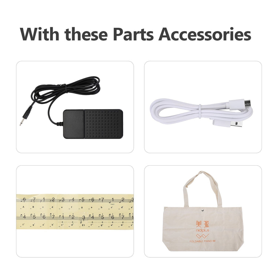 Multifunctional Foldable Portable Electronic Piano - Image 11
