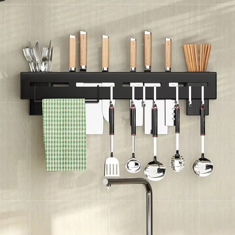 Punch-free Kitchen Tableware Storage Rack - Image 1