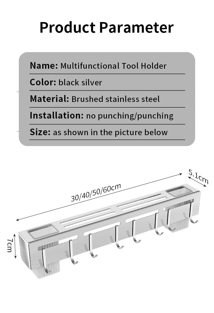 Punch-free Kitchen Tableware Storage Rack - Image 5