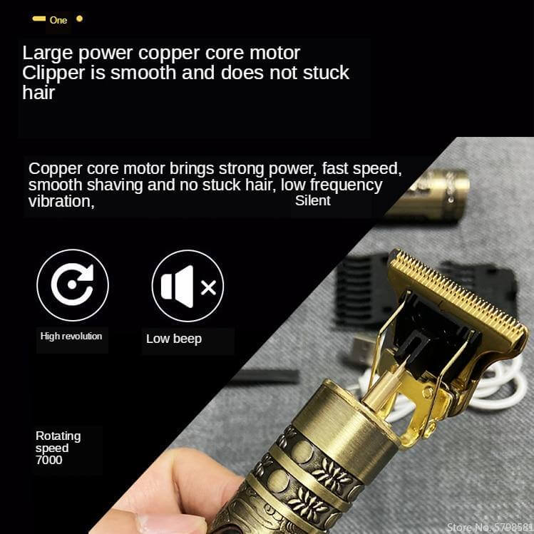 Elegant Vintage Professional Electric Men Hair Trimmer - Image 2
