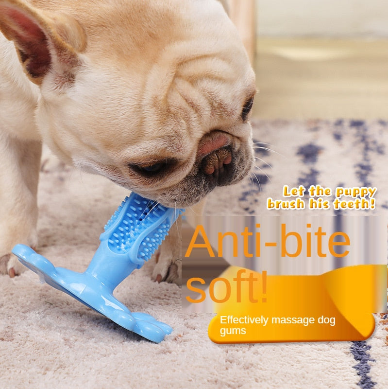 Pet Tooth Cleaner Natural Rubber Chew Toy - Image 1