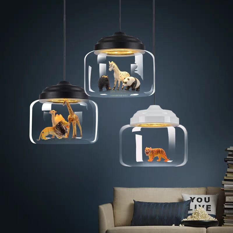 Modern Nordic Minimalist Glass Lampshade Pendant Lamp - Image 1