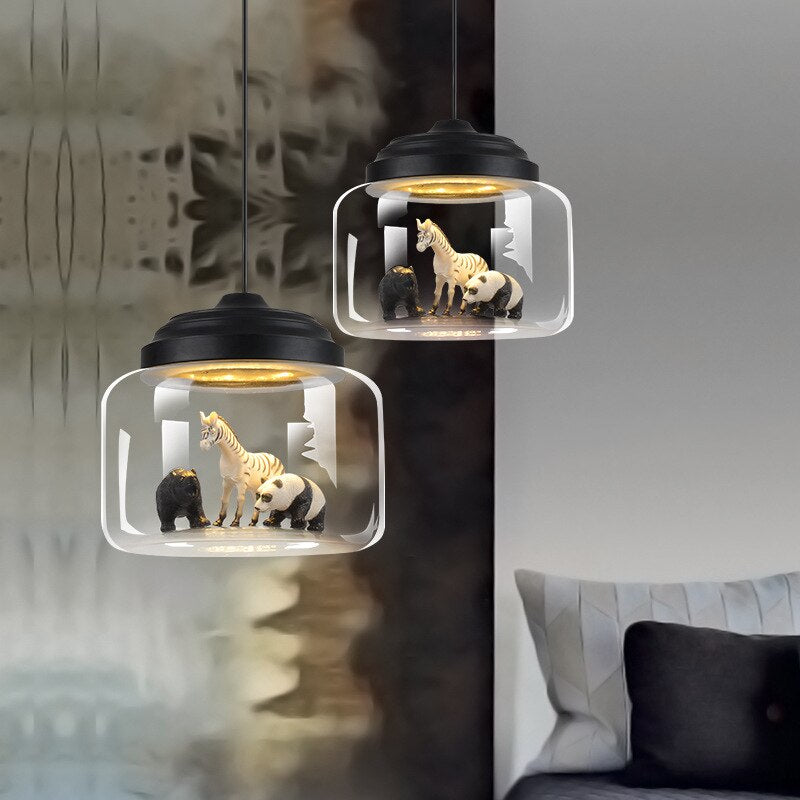 Modern Nordic Minimalist Glass Lampshade Pendant Lamp - Image 3