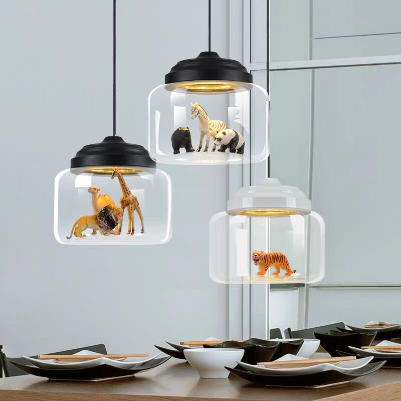 Modern Nordic Minimalist Glass Lampshade Pendant Lamp - Image 4