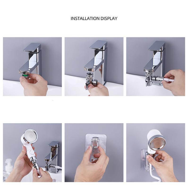 High Pressure Adjustable Faucet Extension Head - Image 1