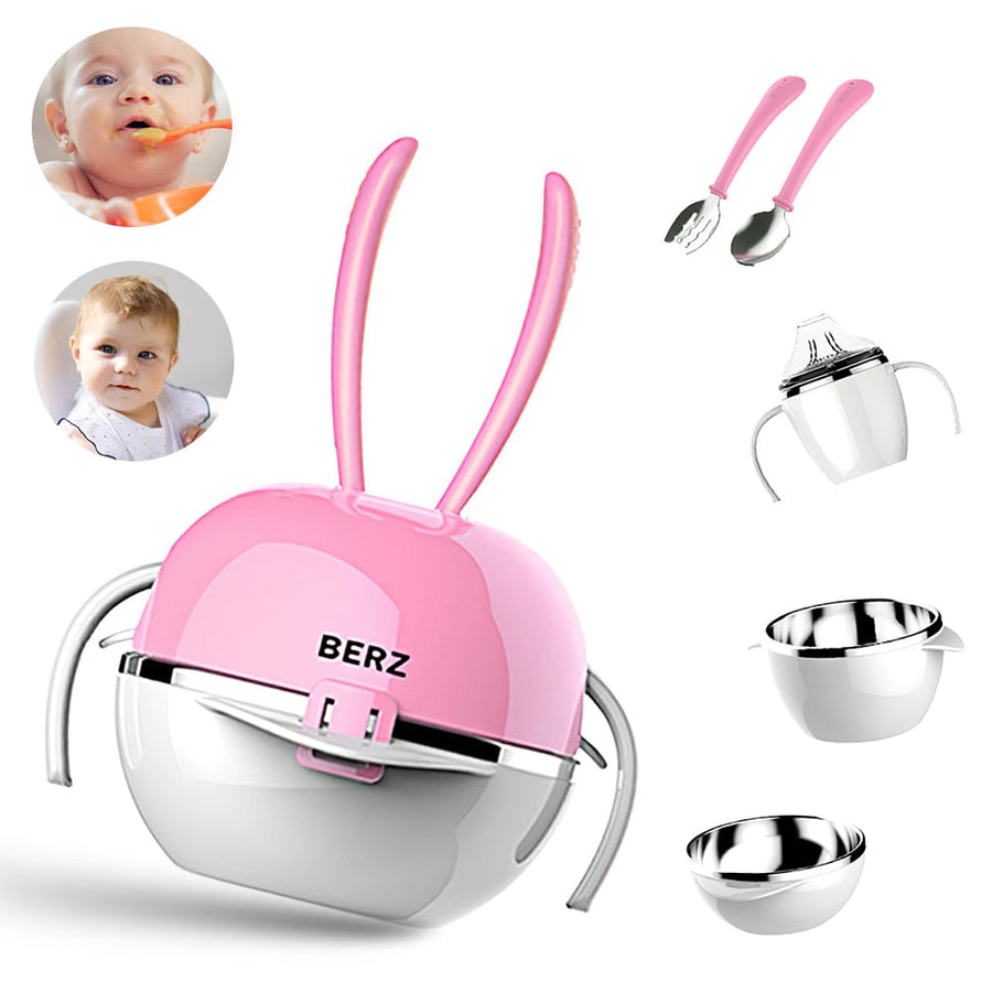 5in1 Deer Baby Tableware Set - Image 4