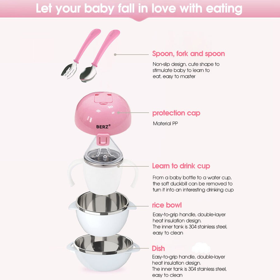 5in1 Deer Baby Tableware Set - Image 3