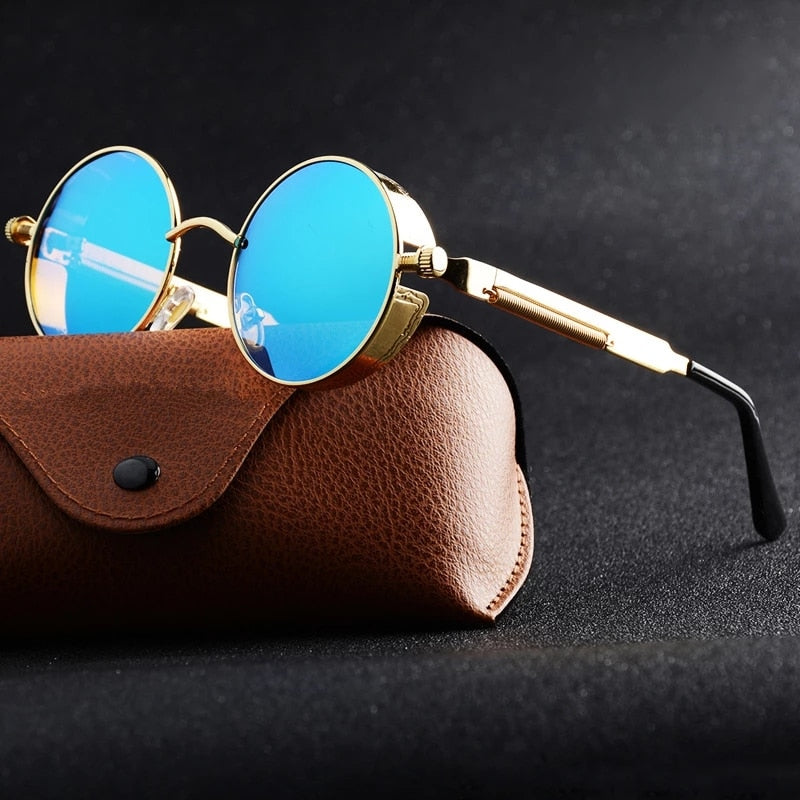 Creative Round Retro Round Metal Sunglasses - Image 0
