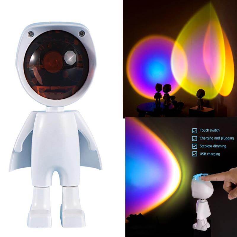 Atmospheric Sunset Robot Lamp LED - Image 0