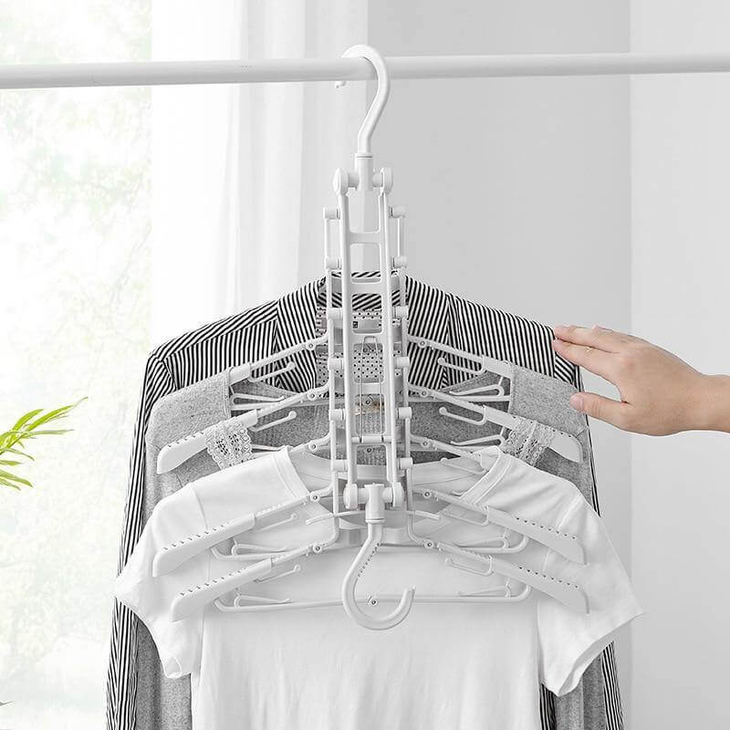 Foldable Non Slip Easy Storage Smart Clothes Hanger - Image 8