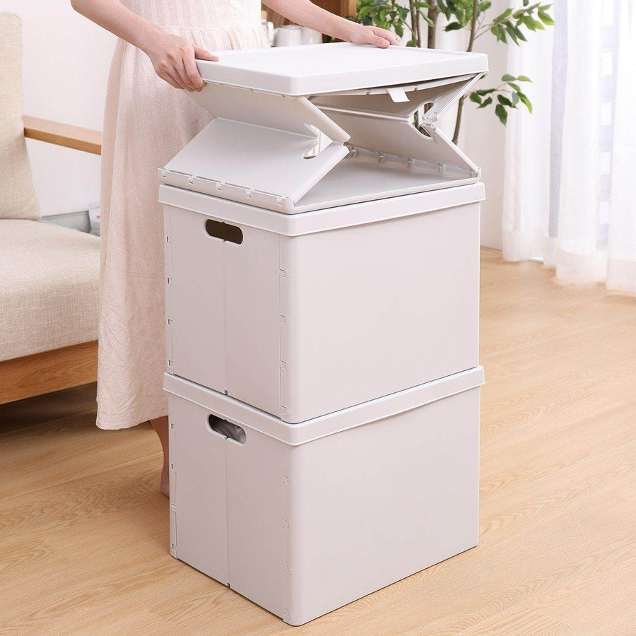 Stackable Folding Home Clothes Storage Organizer Box - Image 10