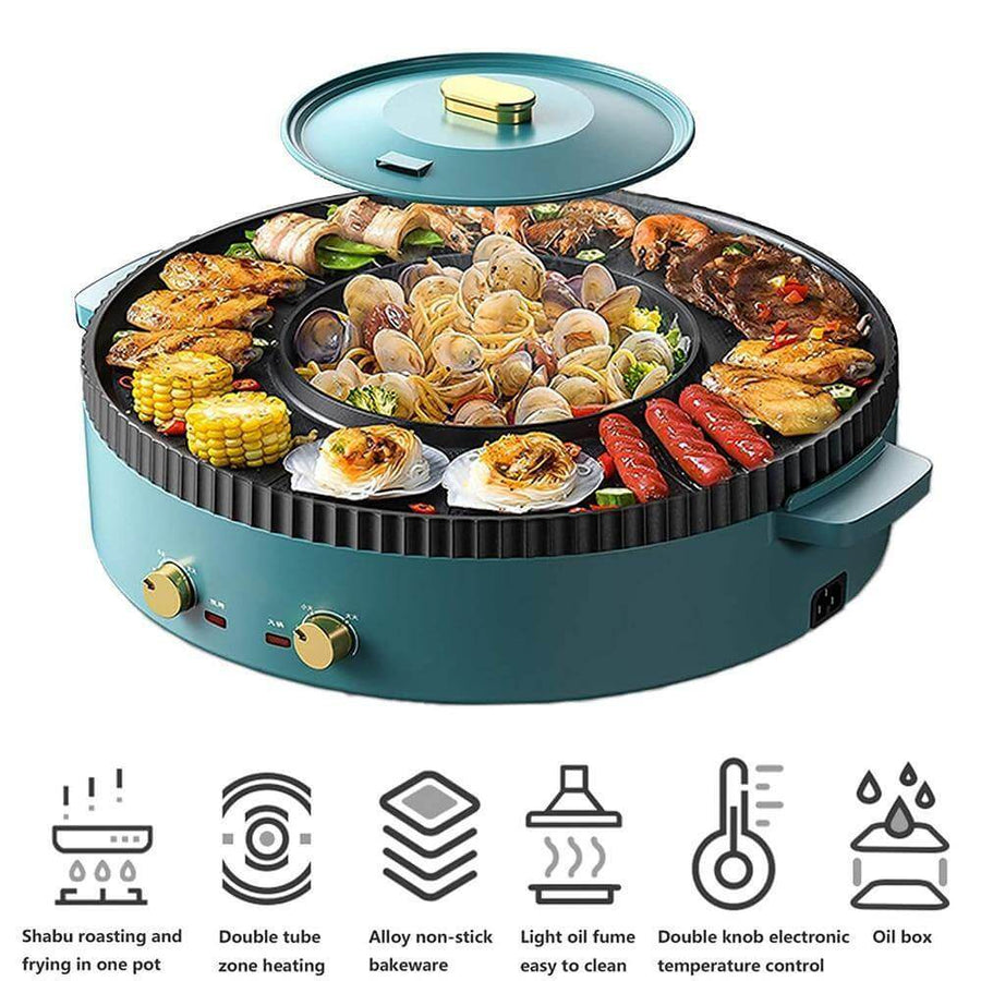 Korean Style Non-stick Smokeless Electric Barbecue Grill - Image 1