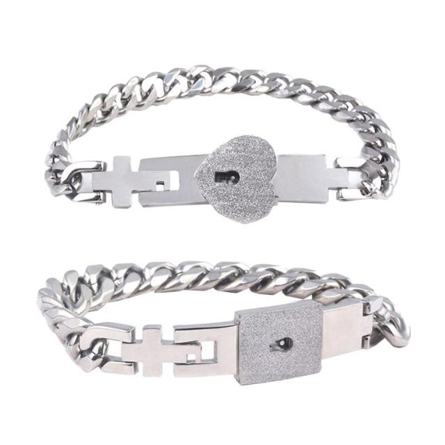 Unique Lovers Heart Lock Bracelets - Image 7