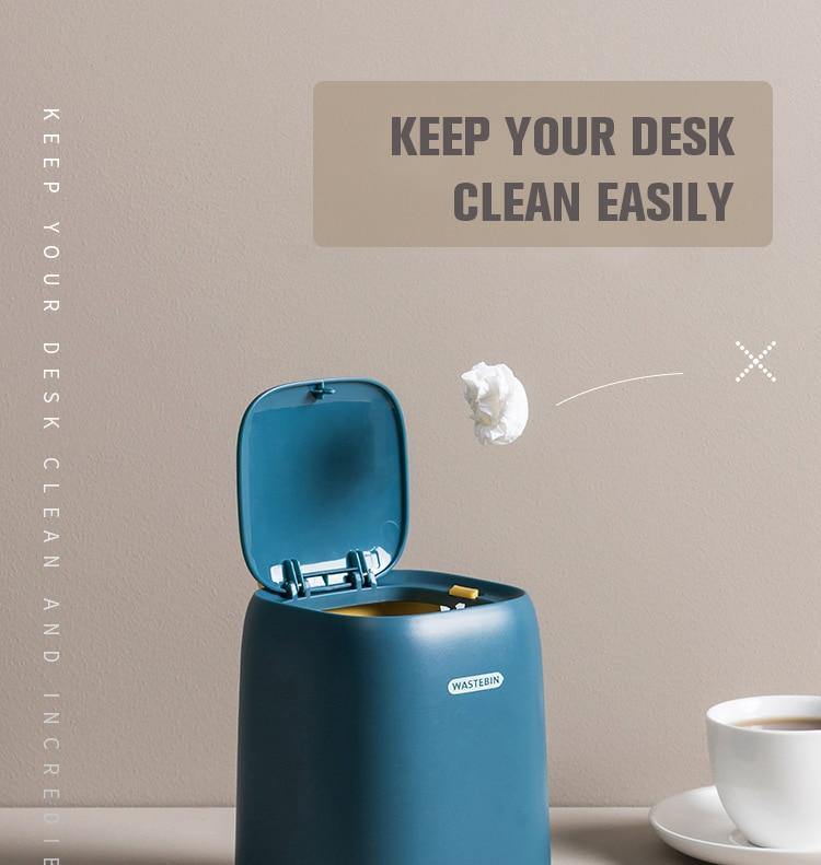 Mini Desktop Portable Trash Can - Image 2