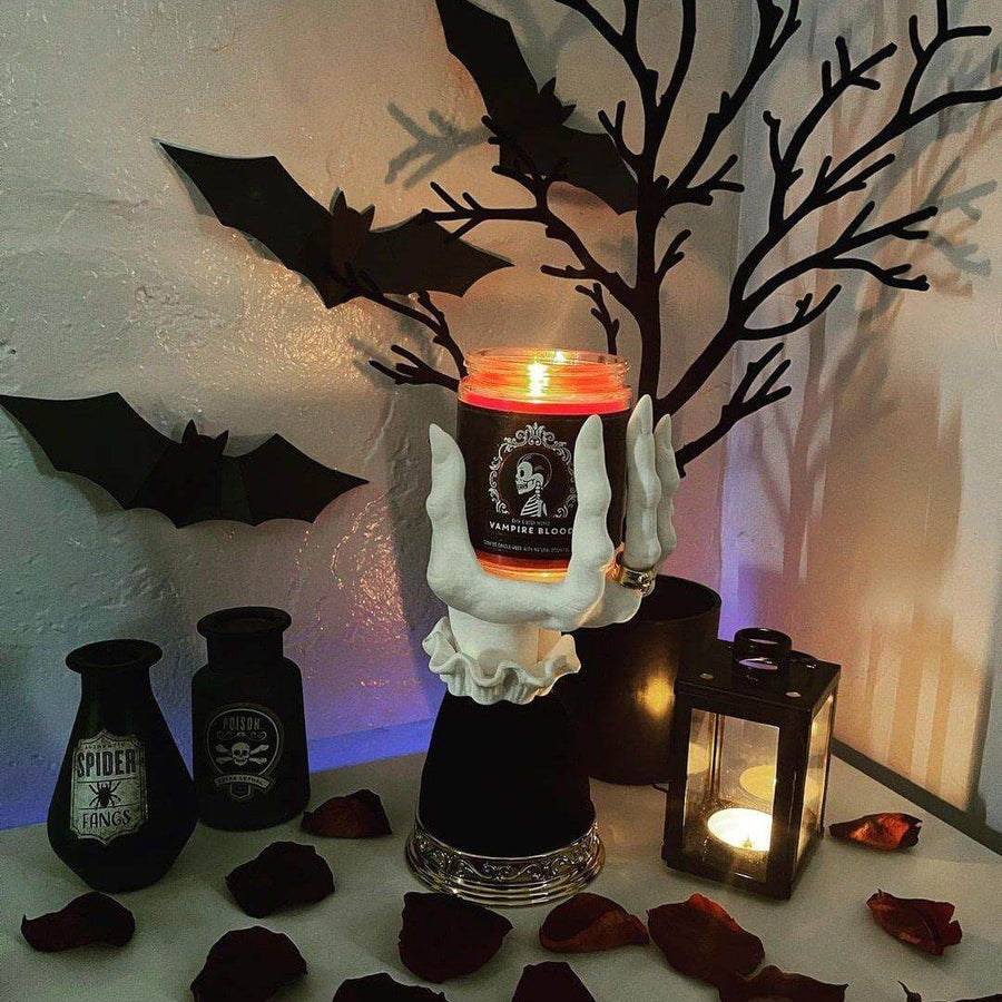 Halloween Resin Witch Hand Candle Holder - Image 2