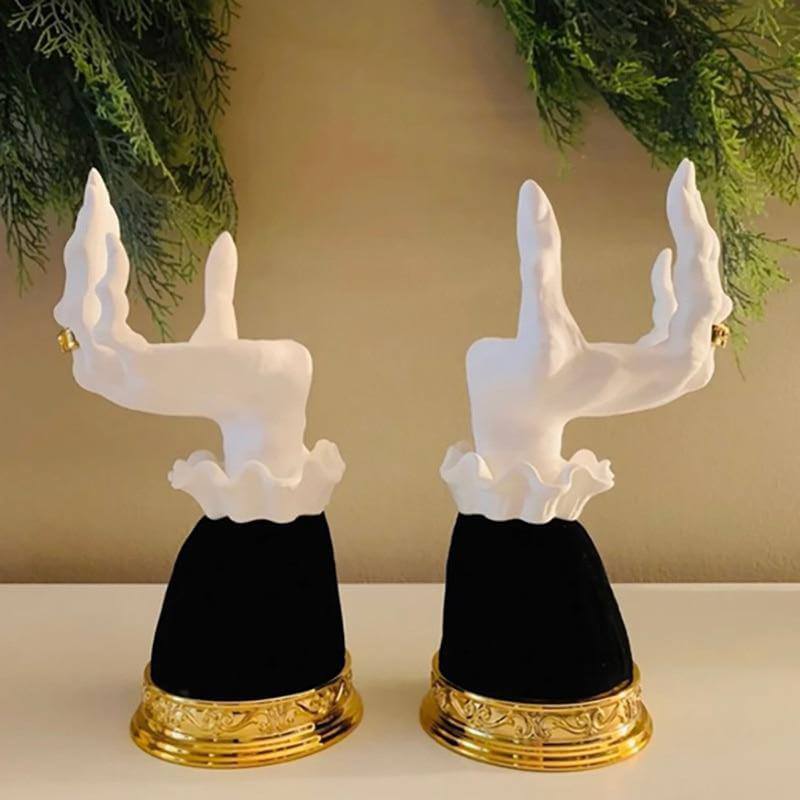 Halloween Resin Witch Hand Candle Holder - Image 7