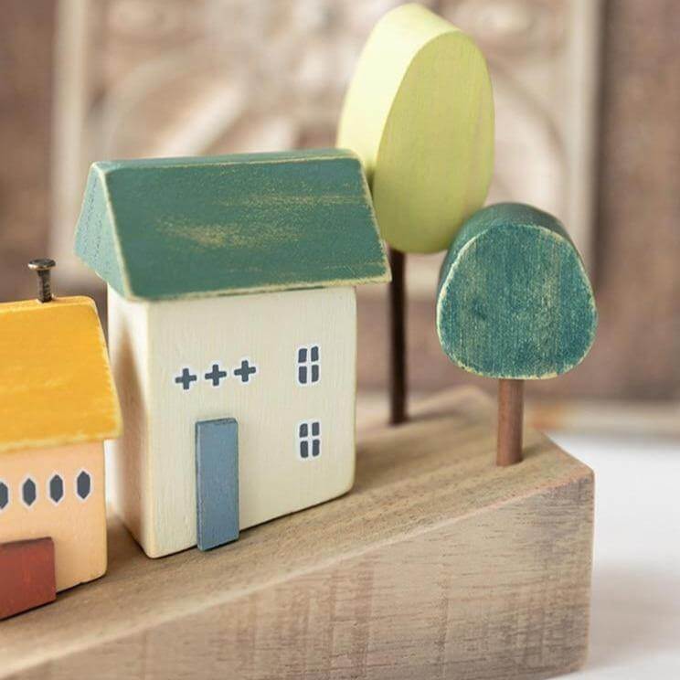 Nordic Wooden Miniature Hilly Neighborhood Home Decor - Image 3