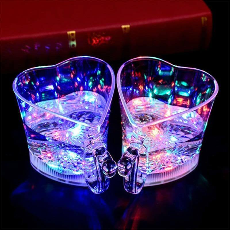 Heart Shaped Glowing Party Cup - Image 1