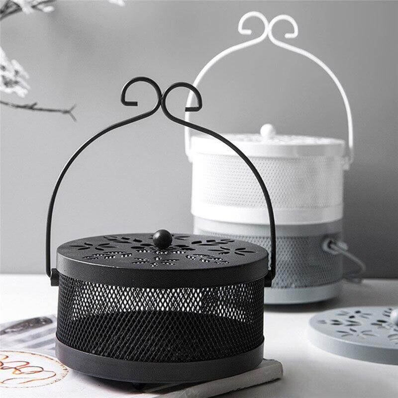 Iron Metal Hollow Decorative Mosquito Incense Box - Image 0