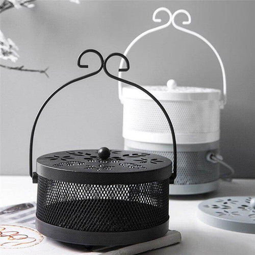 Iron Metal Hollow Decorative Mosquito Incense Box - Image 0