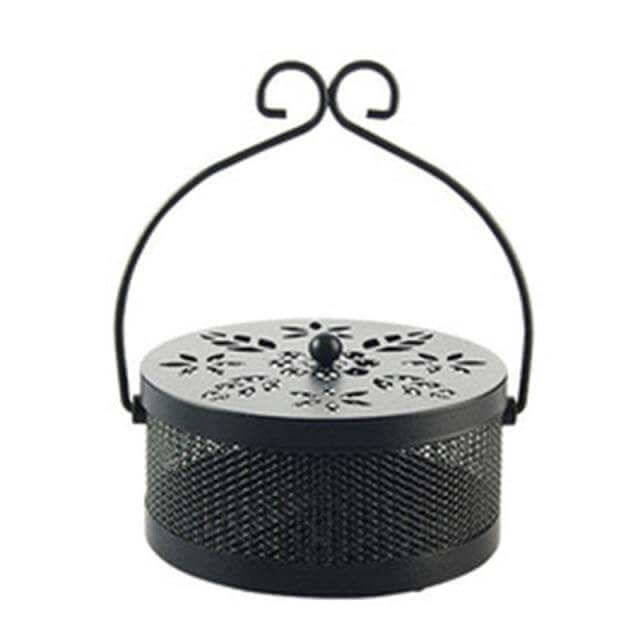 Iron Metal Hollow Decorative Mosquito Incense Box - Image 4