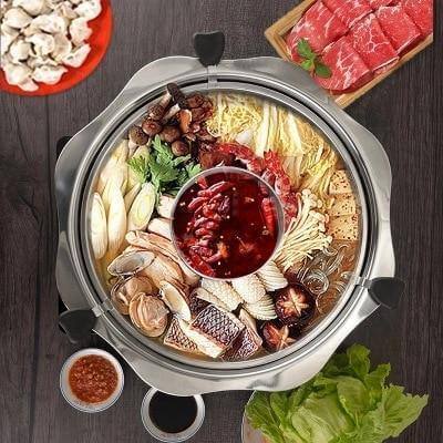Stainless Steel Rotating Easy Cook Hot Pot Cookware - Image 1