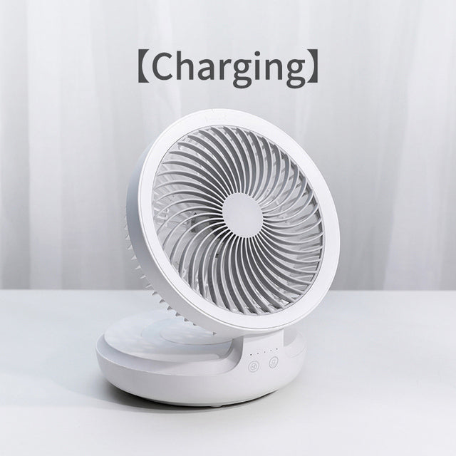 Portable Wireless Foldable Fan Night Lamp - Image 9