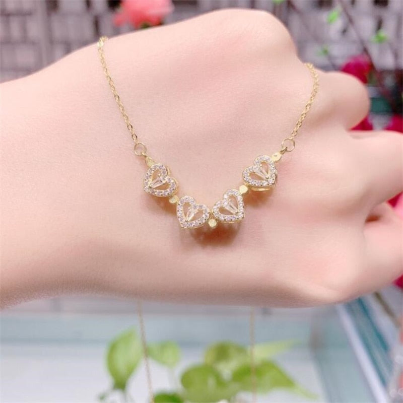 Cute Four Heart Magnet Necklace - Image 5
