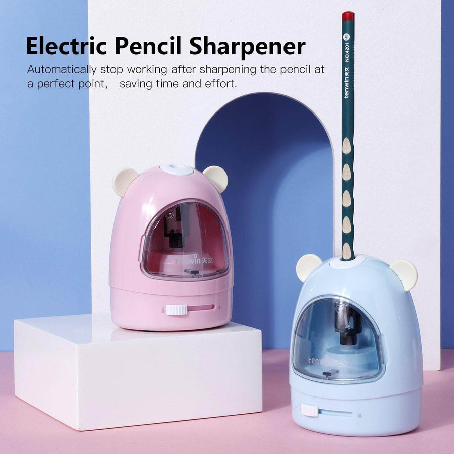 Electric Pencil Sharpener Vacuum Cleaner Stationery Set - Image 2