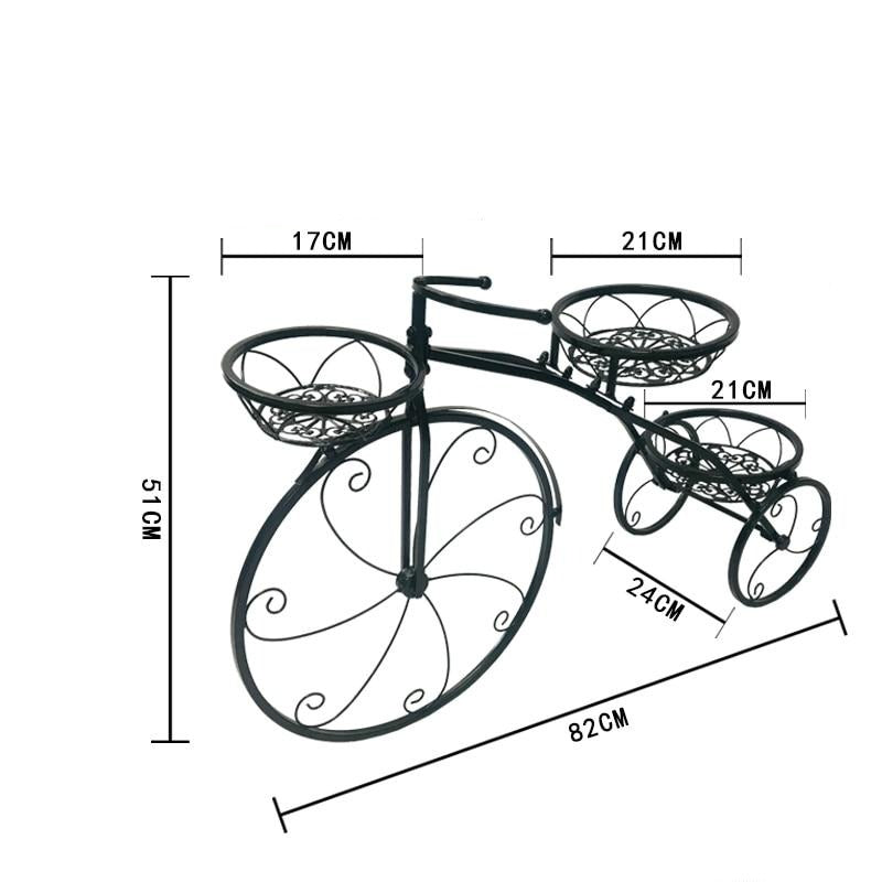Nordic Multi-Layer Bicycle Metal Flower Holder - Image 4
