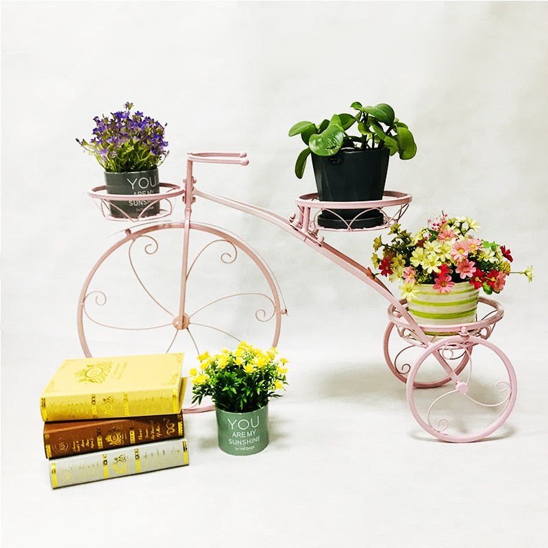 Nordic Multi-Layer Bicycle Metal Flower Holder - Image 2