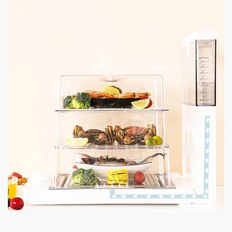 Large Capacity Multi-Layer Folding Electric Steamer Box - Image 6