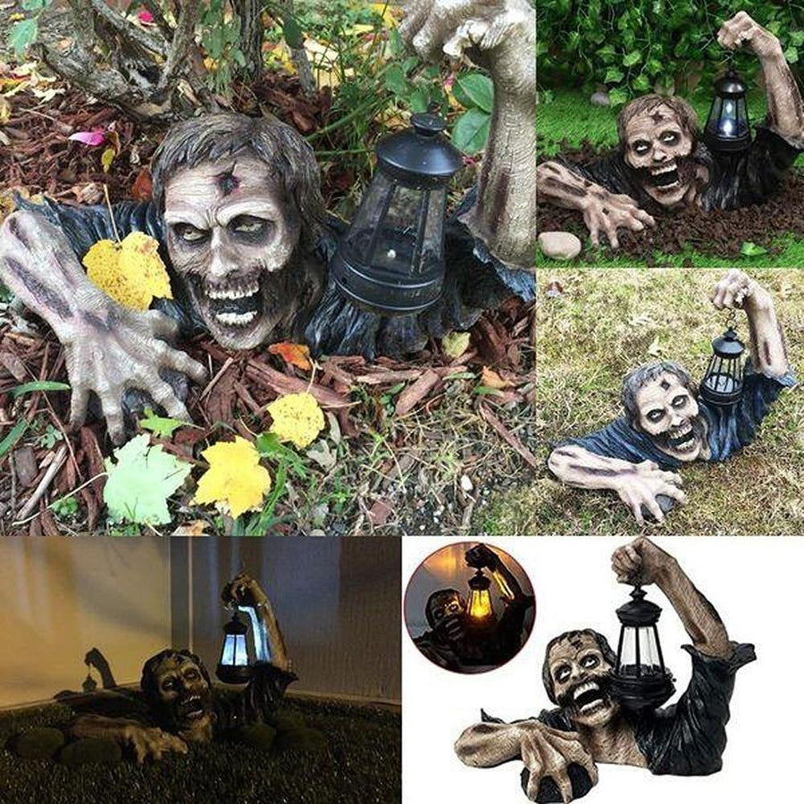 Zombie Statue Halloween Decoration - Image 1