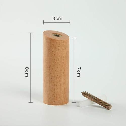 Nordic Wooden Easy Wall-Mounted Clothes Hanger - Image 17