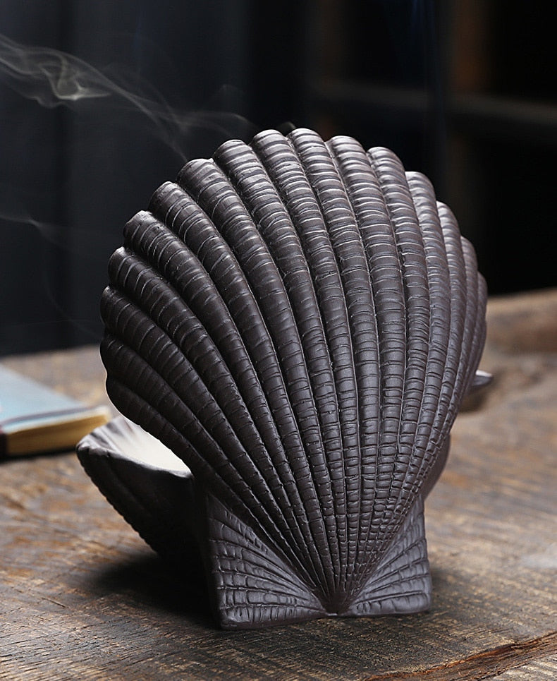 Ceramic Shell Incense Holder Led Lamp - Image 8