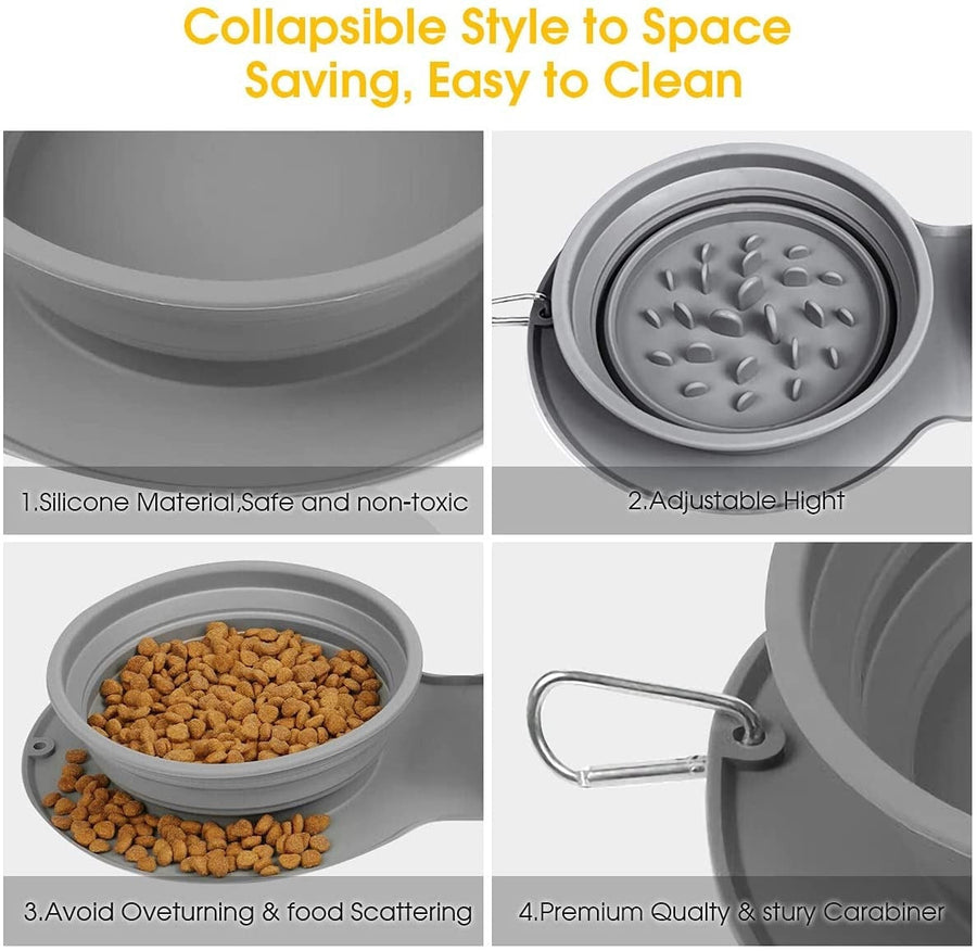 Foldable Travel Pet Double Feeding Bowl - Image 6